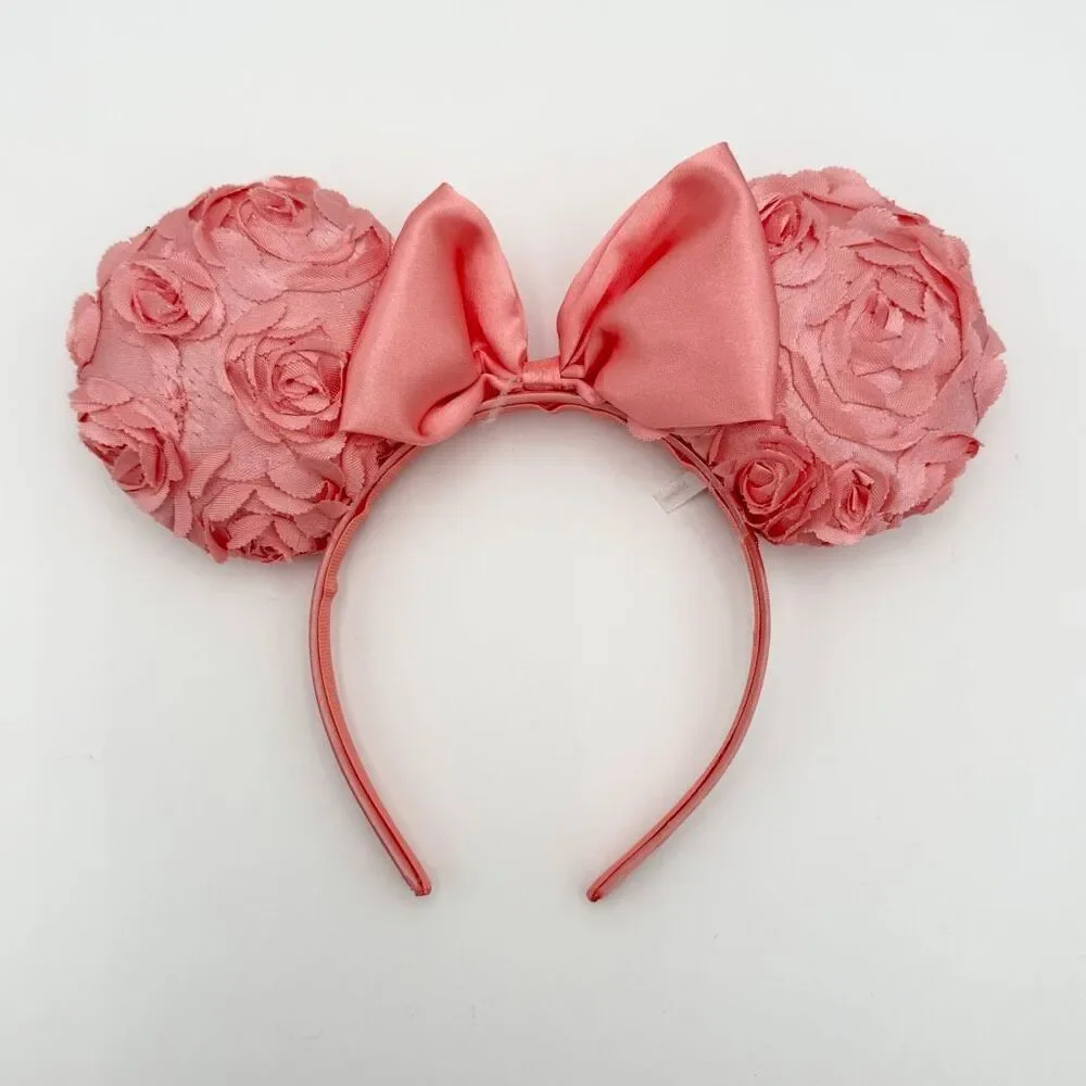 Disney Ears Pink Petals and Bow Standard Size